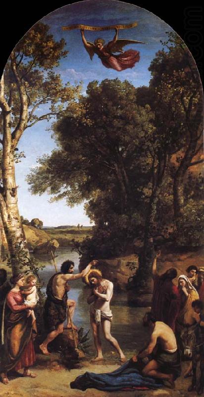 Corot Camille The Baptism of Christ china oil painting image